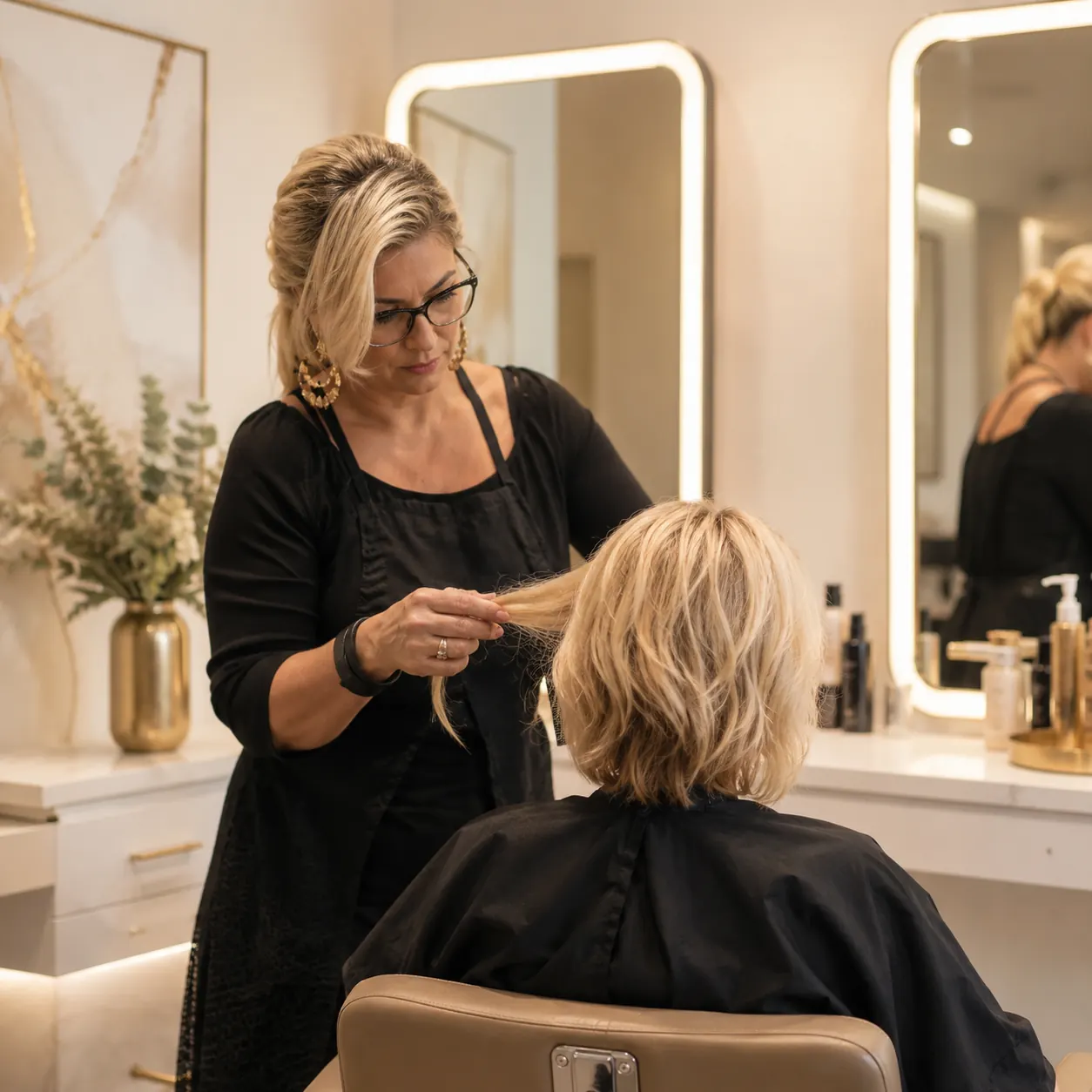Atendimento de beleza na Sarayu Beauty & Hair